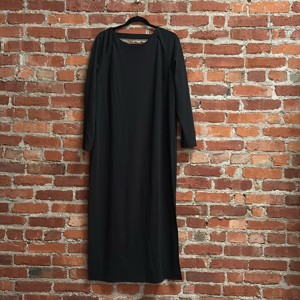 ASOS Black Long Sleeve Maxi Dress